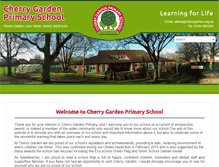 Tablet Screenshot of cherrygardenprimary.co.uk